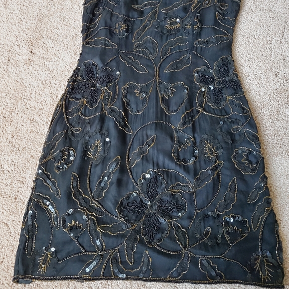 Papell boutique evening beaded dress 8 - Picture 4 of 15